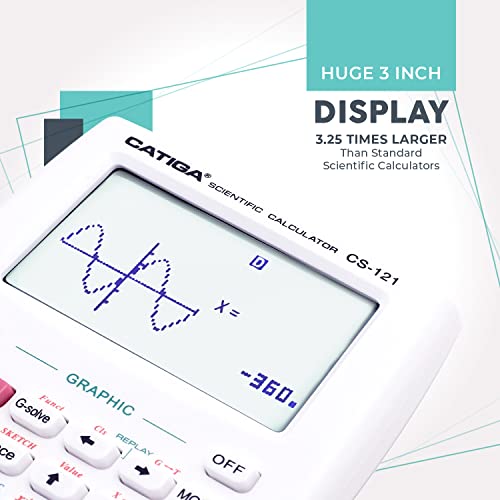 Scientific Calculator with Graphic Functions for High School and College E1591
