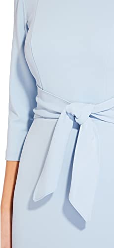 Adrianna Papell Women's Bow Sheath Dress with Three Quarter Sleeves Z356229