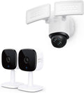 eufy Security Indoor Cam C120 2-Cam Kit, 2K Security Indoor Camera Floodlight Camera E340 Wired, 360° Pan and Tilt
