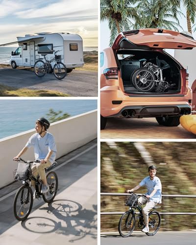 isinwheel M40 Folding Electric Bike for Adults, 500W, 26" Y882