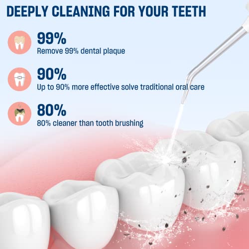 Cordless Water Dental Flosser Portable Rechargeable Oral Irrigator 350ML Tank IPX7 Waterproof M404568