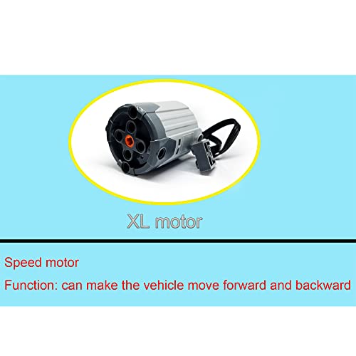 Speed Power Functions Motor Accessories for Lego 42096 Technic Porsche 911 RSR, APP 4 Control Modes, 3 Motor T8358