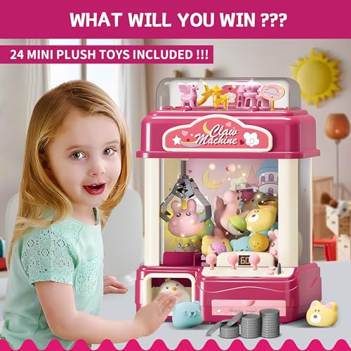 Claw Machine for Kids with Music Lights, USB Rechargeable, Ages 4-12 X2020