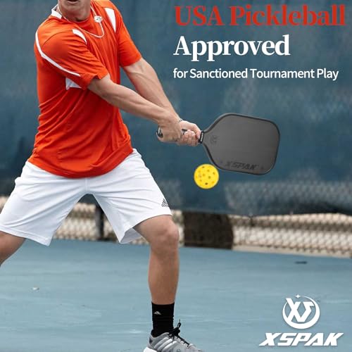 XS XSPAK Carbon Fiber Pickleball Paddle Tournament Edition USAPA Honeycomb with Cushion Grip M979