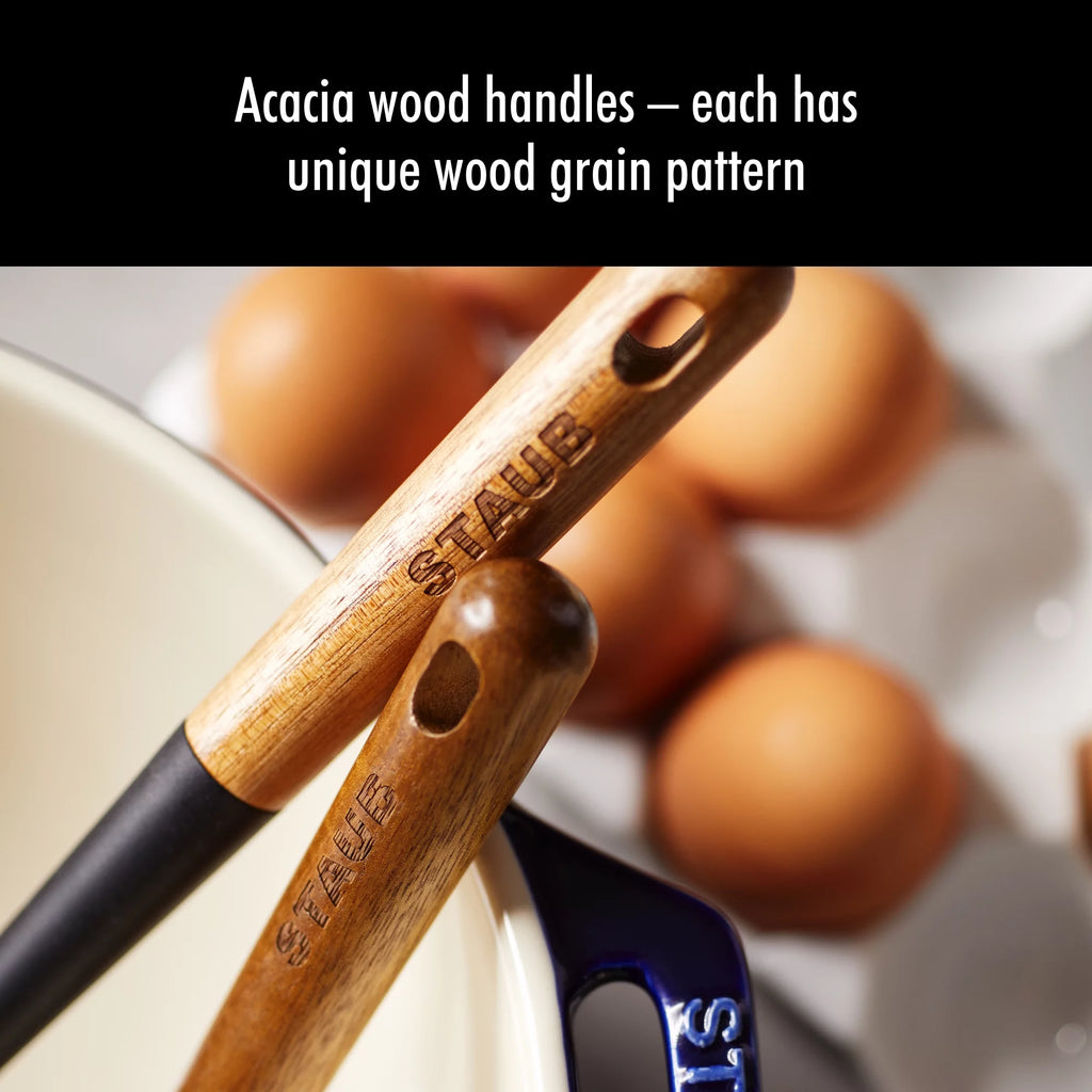 Staub Silicone with Wood Handle Skimming Ladle W8018