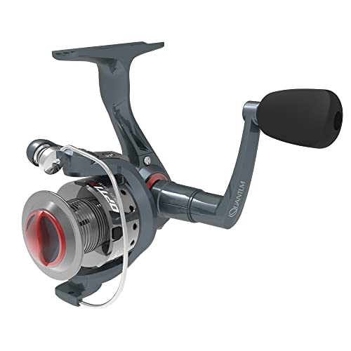 Quantum Optix Spinning Fishing Reel, 4 Bearings (3 + Clutch), Anti-Reverse with Smooth, Precisely-Aligned Gears, Clam Packaging