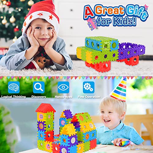 FUBAODA Building Blocks for Toddlers & Kids 180 Pcs STEM Toy Set Z110