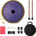 14 inch 14-Tone Carbon Steel Tongue Drum C-Key Hand Pan Drums with Drumsticks Percussion Musical Instruments