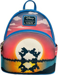 Loungefly Exclusive Mickey and Minnie Forever Glow in the Dark Double Strap Shoulder Bag
