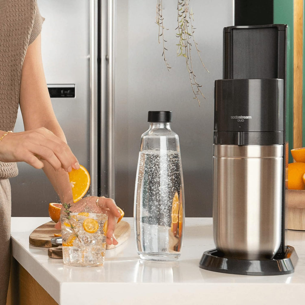 SodaStream Duo Sparkling Water Maker, Metallic Black L8170
