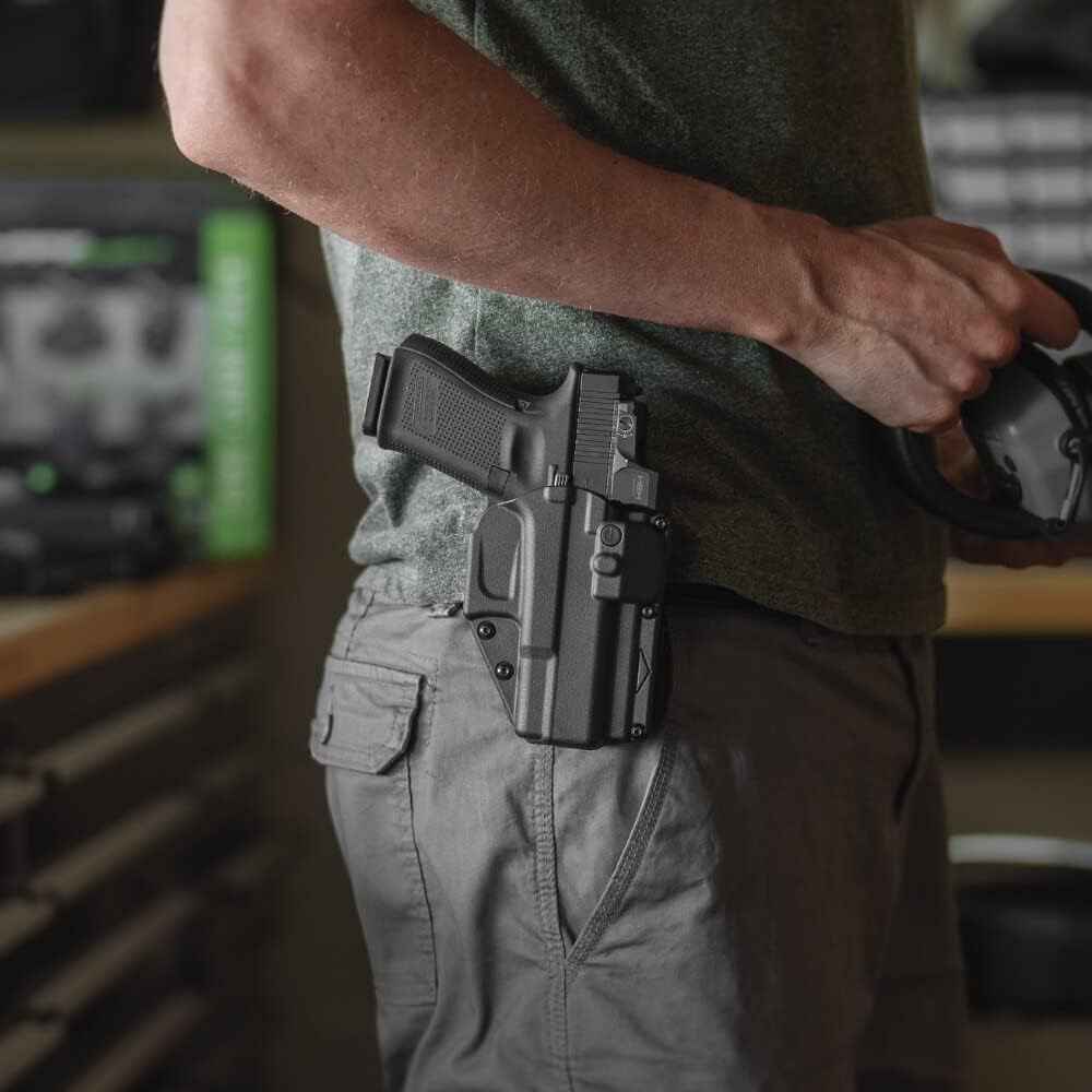 Alien Gear Glock 19 Level 2 Holster - Slim OWB, Right-Handed, Black S44051