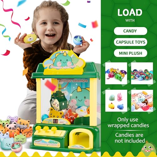 Claw Machine for Kids with Music Lights, USB Rechargeable, Ages 4-12 X2020