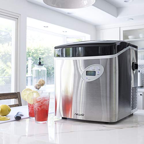 Newair Portable Ice Maker 50 lb Daily, Compact Countertop, Stainless Steel Z926920
