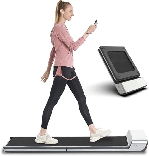 WALKINGPAD P1 Folding Treadmill, Ultra Slim Foldable Treadmill Smart Fold Walking Pad Portable Walking/Jogging Machine with App & Remote Control Grey