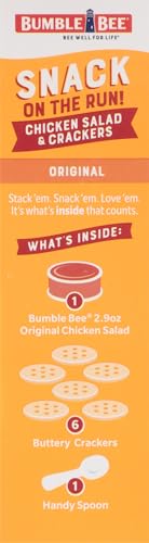 Bumble Bee Snack on the Run BBQ Chicken Salad with Crackers Kit, 3.5 oz (Pack of 12) Z786