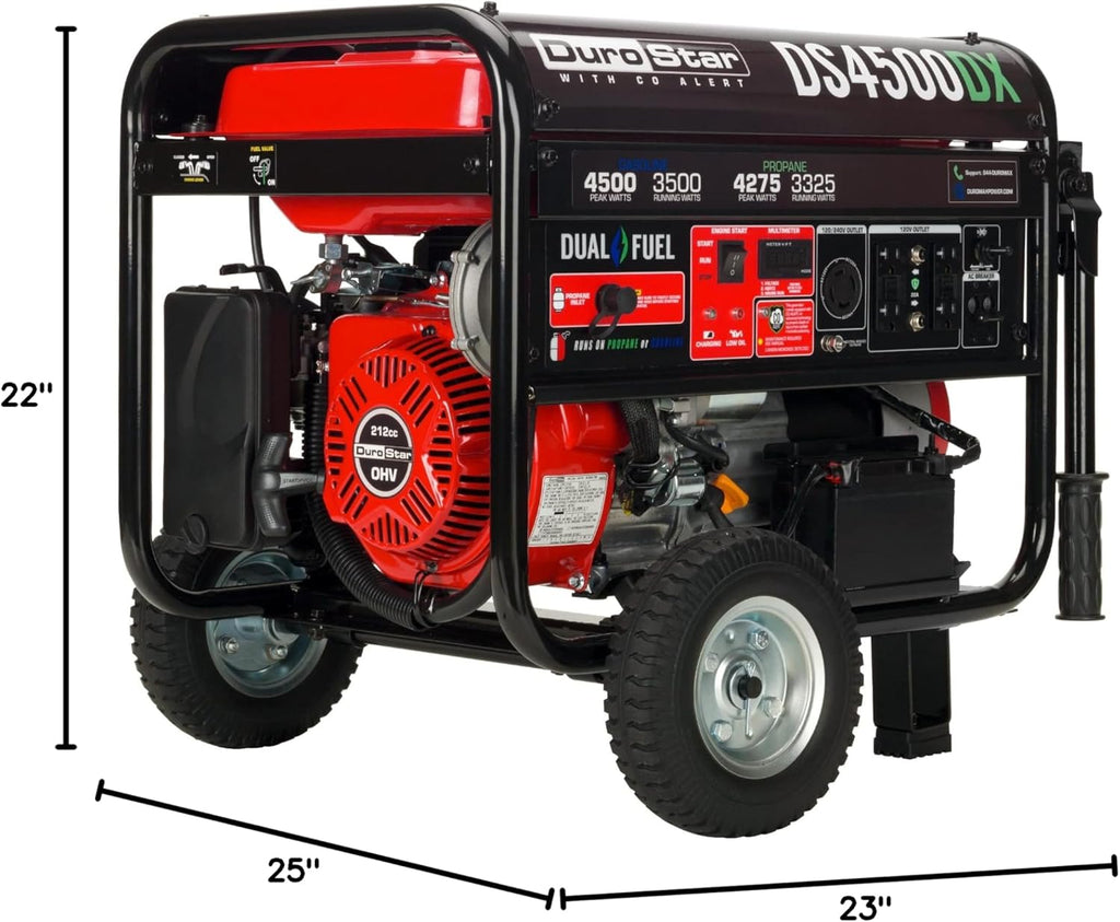 DS4850EH Dual Fuel Portable Generator 4850 Watt Electric Start T115