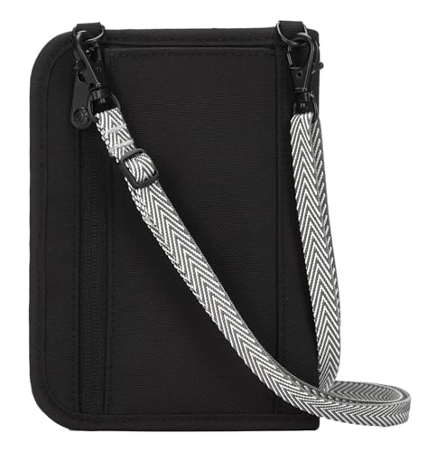 Pacsafe Rfidsafe V150 Anti-theft Compact Passport Wallet, Black M2960