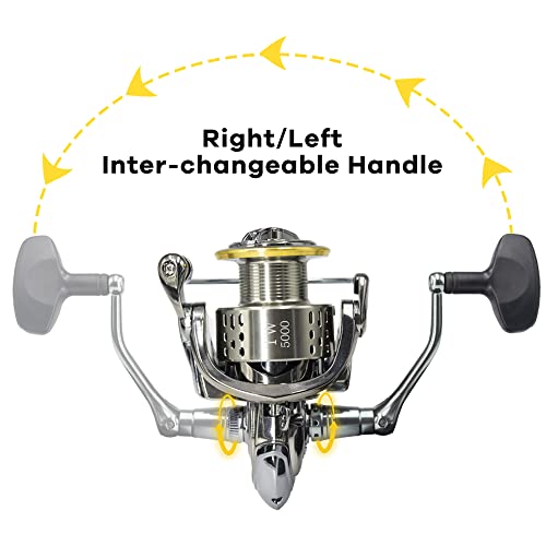 Saltwater Spinning Reel, 12+1BB, 33LB Max Drag, 5.5:1 G979737