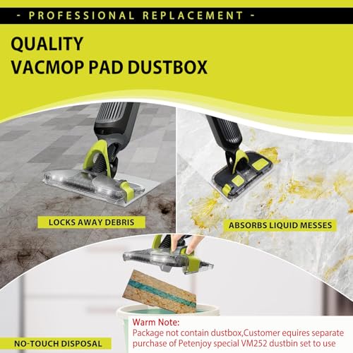 80Pcs Disposable Split Mop Pads for Shark VACMOP VM252 VM200 N97258