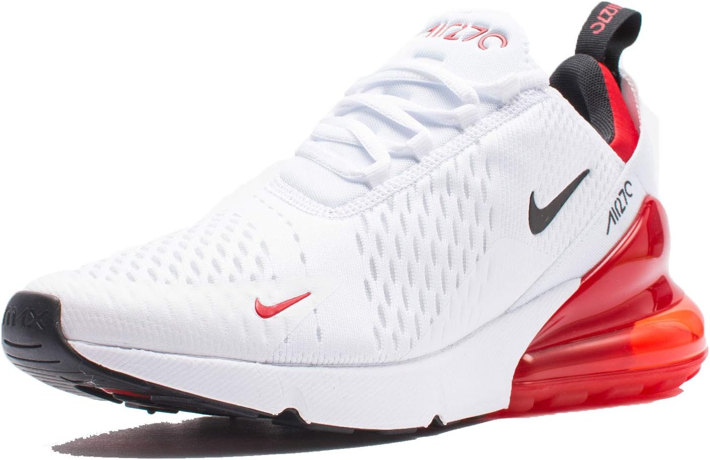 NIKE Air Max 270 Men's Basketball Shoes White/Black/University Red S3460