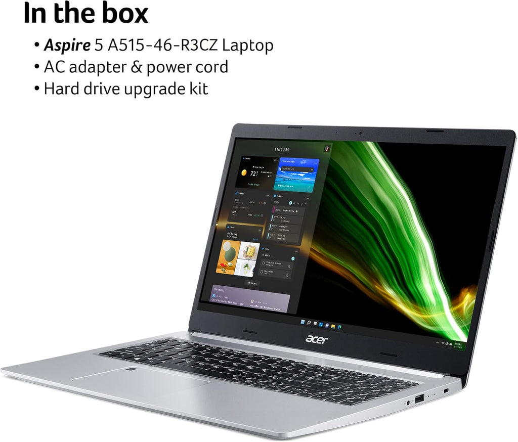 Acer Aspire 5 A515-46-R3CZ Slim Laptop, 15.6" Full HD, Ryzen 7, 8GB RAM, 256GB SSD, Windows 11 A7570