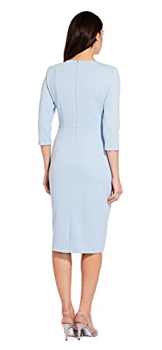 Adrianna Papell Women's Bow Sheath Dress with Three Quarter Sleeves Z356229