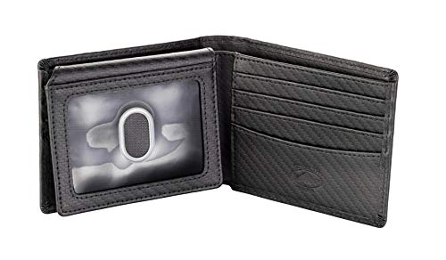 Stealth Mode Leather Bifold Wallet for Men With ID Window and RFID Blocking