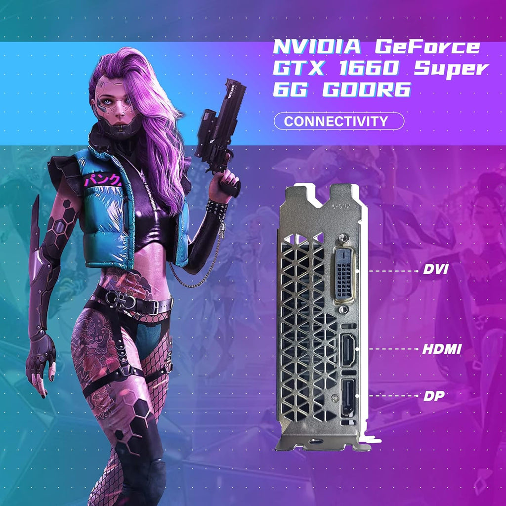 Dell RGB Gaming PC Desktop, Intel Core i7, GTX 1660 Super, 16GB RAM, 256GB SSD + 3TB, WiFi, Windows 10 Pro (Renewed) J408719