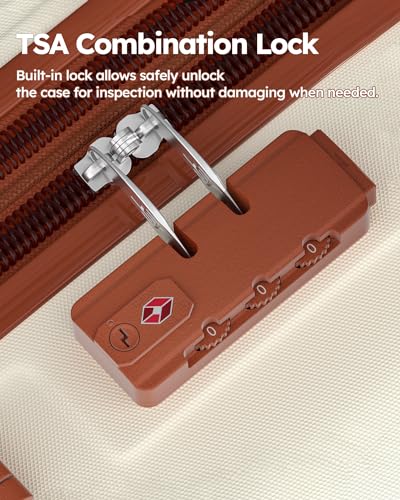 3 Piece Hardshell Expandable Luggage Set with Spinner Wheels and TSA Lock O19912