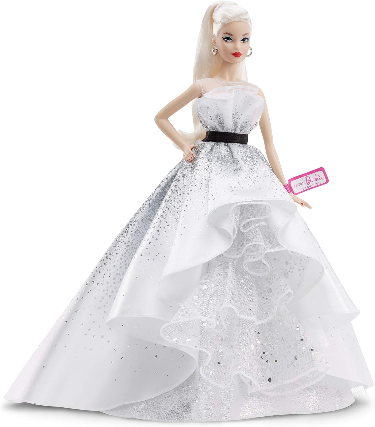 Barbie Collector 60th Anniversary Doll, Blonde, with Diamond-Inspired Gown