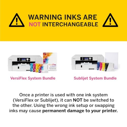 Sawgrass SG500 VersiFlex Printer Bundle with Infusible Ink & Transfer Paper T4689