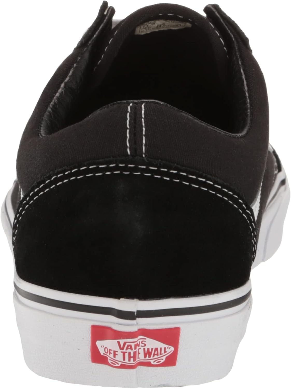 Vans Unisex Old Skool Classic Suede/Canvas Shoes, Black/White, 10.5 US Men W604