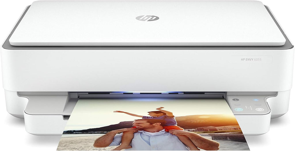 HP Envy 6055 Wireless All-in-One Printer | Mobile Print, Scan & Copy (5SE16A) (Renewed)