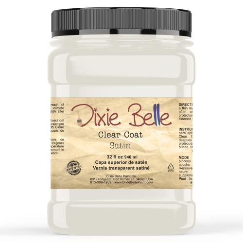Dixie Belle Paint Company | Clear Coat | Polyacrylic Topcoat | Chalk-Friendly Furniture Paint Finish | Made in the USA (Gloss, 16 Fl Oz (Pack of 1))