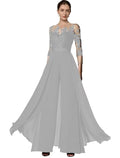 Wedding Guest Jumpsuits Lace Appliques PantSuits Chiffon Mother of The Bride Outfit Sets Evening Party Gowns