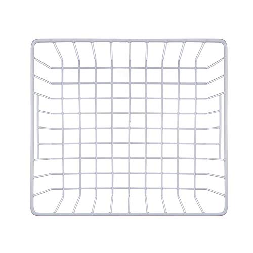 16" Upright Freezer Organizer Baskets, Wire Storage Bins, White, Set of 6 V556519