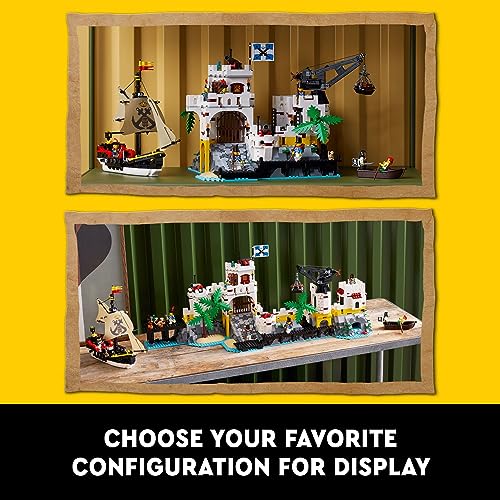 LEGO Icons Eldorado Fortress Building Kit with Pirate Ship and 8 Minifigures P54832