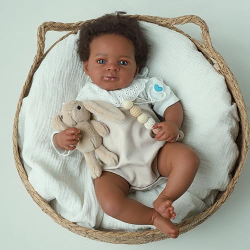 WOOROY Realistic Reborn Baby Doll Black Boy, 20 Inch African American Newborn T283379