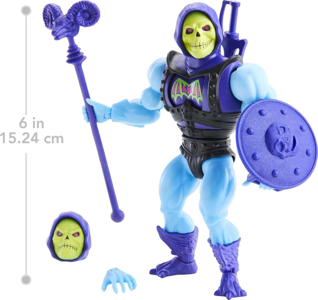 Masters of the Universe Origins Deluxe Skeletor Action Figure, 5.5-in V578
