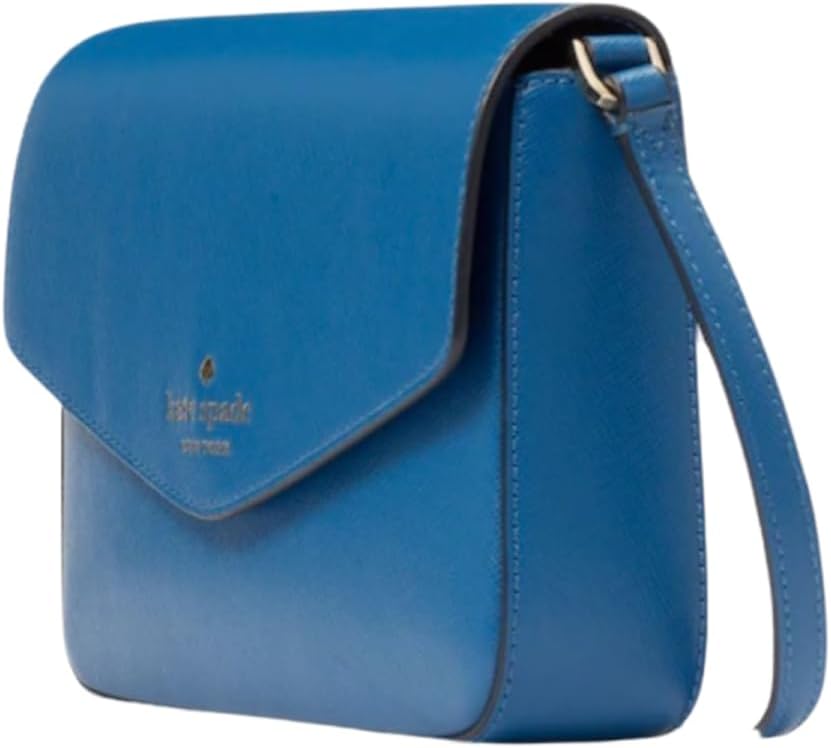Kate Spade New York Sadie Envelope Leather Crossbody Purse Sapphire K3093