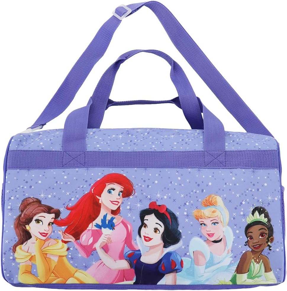 Bioworld Disney Princess Castle 3-Piece Youth Duffle Bag Travel Set S16292