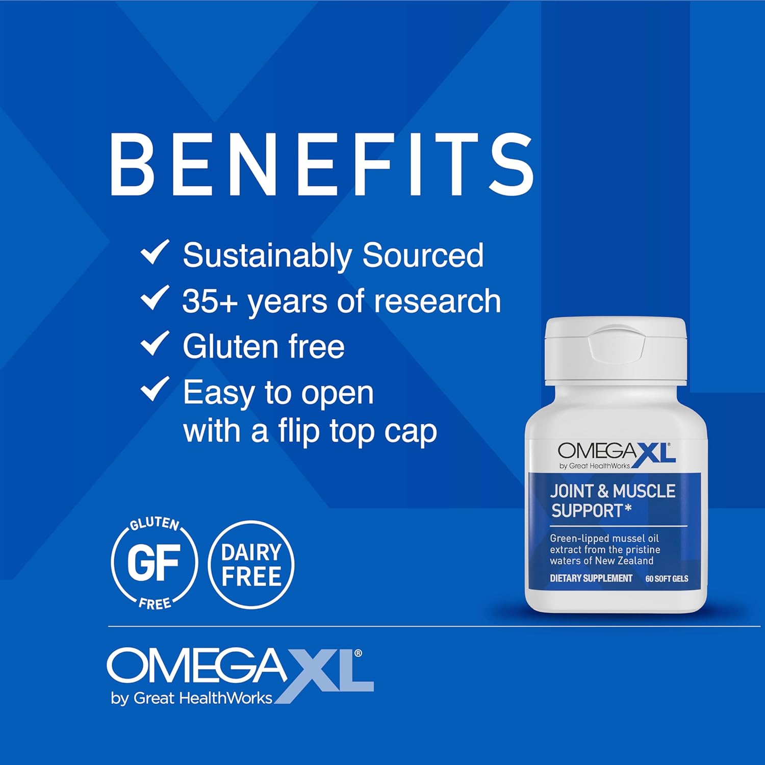 OmegaXL Joint Relief Supplement 60 Softgels 2 Pack & SleepXL Melatonin Vegan Capsules H237888