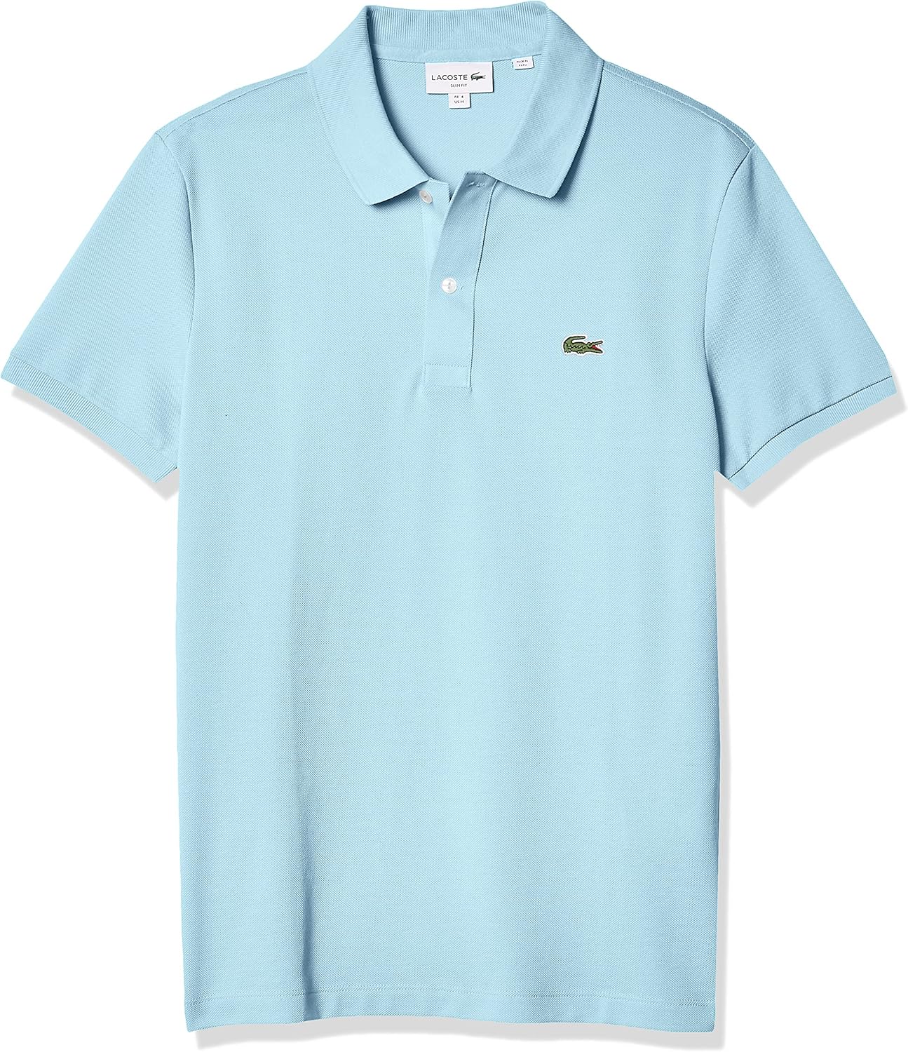 Lacoste Mens Men's Short Sleeve Classic Pique Polo Shirt, Blue, Large