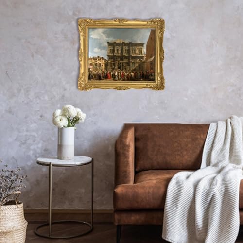 Vintage 8x10 Picture Frame with Glass Front, Antique Retro Photo Frame for Wall or Tabletop, Silver N745