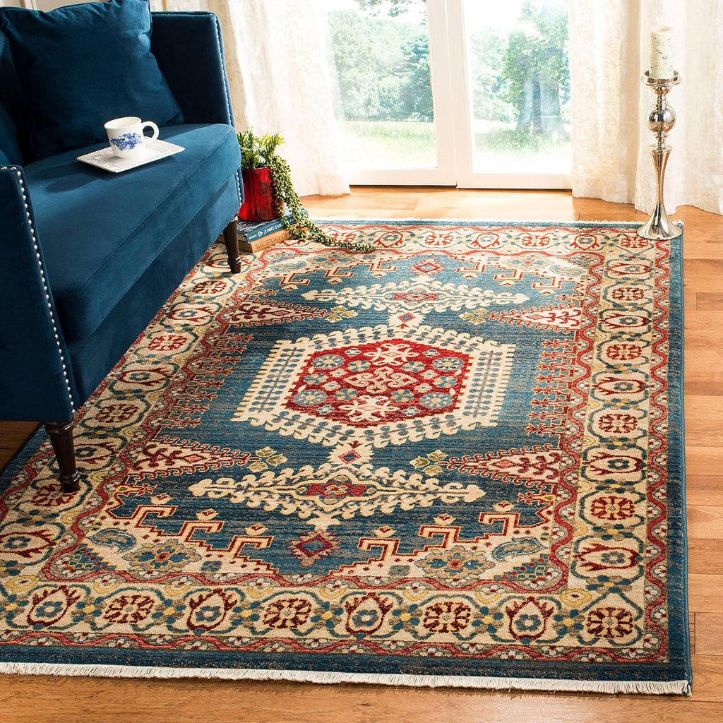 SAFAVIEH Kashan Collection Area Rug - 8' x 10', Red & Ivory C723