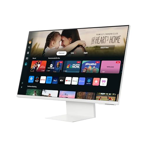 SAMSUNG 32-Inch M8 (M80D) Series 4K UHD Smart Monitor with Streaming TV and SlimFit Camera F19078