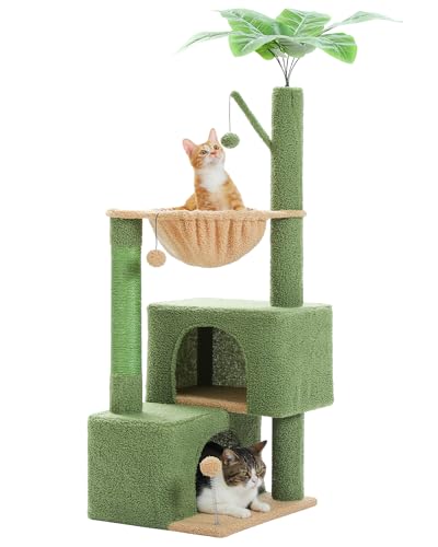 45-Inch Cat Tree with 2 Condos, Scratching Posts and Hammock F616