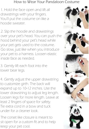 Pandaloon Dog Halloween Costume with Arms for Small and Medium Dogs and Cats A540