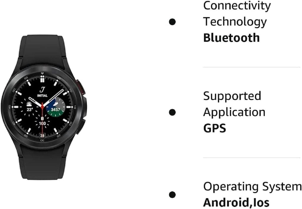 Samsung Galaxy Watch 4 Classic Smartwatch 42mm, Black (Renewed) V711587