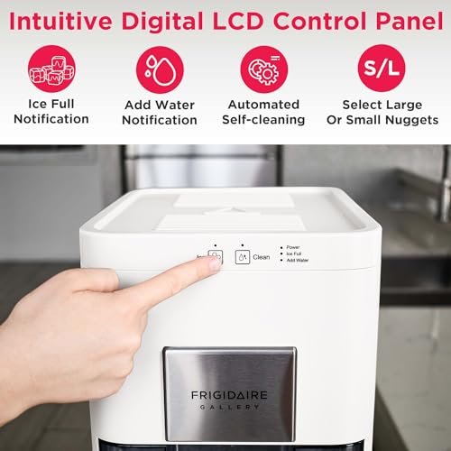 Frigidaire Countertop Sphere Ice Maker with Transparent Window, 84 Ice Spheres Per Day, White Z526685